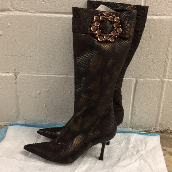 Escada Brown python boot - Picture 5 of 8